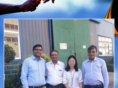 Nepal customers visiting factory for GEI-76 ERW steel pipe mill project